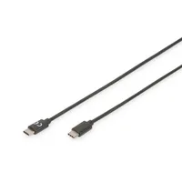 Digitus Usb Type-C Connection Cable Ak-300138-018-S Male 2.0 Type C, Black, 1.8 m  0007913729615 4016032368946