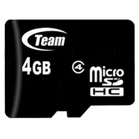 Team Group Memory  flash cards 4Gb Micro Sdhc Class 4 w/ o Adapter 0765441001855