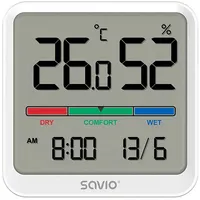 Digitālais termometrs Savio Temperature and Humidity Sensor  Ct-01/W 5901986048381