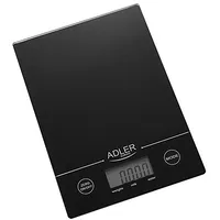 Adler Ad 3138 b Mechanical kitchen scale Black Countertop Rectangle  czarna 5908256833722 Wlononwcrbg81