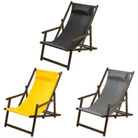 Sun lounger with armrest and cushion Greenblue Premium Gb283 black  Czarny 5902211116875 Wlononwcrbexd