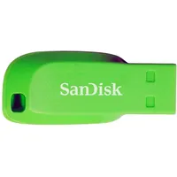 Sandisk Cruzer Blade Usb Flash Drive 64Gb Electric Green, Ean 619659146955 