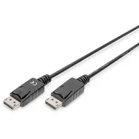 Connection Cable Displayport with snaps 1080P 60Hz Fhd Type Dp / M black 5M  Akassvd00000049 4016032328520 Ak-340103-050-S