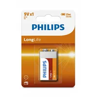 Baterija Philips 9V Longlife 1Gb  8712581549558 1549558