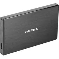 Natec Rhino Go enclosure Usb 3.0 for 2.5 Sata Hdd/Ssd, black Aluminum  Nkz-0941 5901969407761 Dianatobu0001