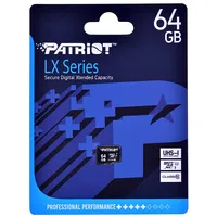 Patriot Memory Psf64Gmdc10 memory card 64 Gb Microsdxc Uhs-I Class 10  814914027981 Pampatsdg0034