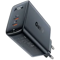 Acefast A29 Pd50W Gan Usb-C  dual port charger black 6974316281443 039316