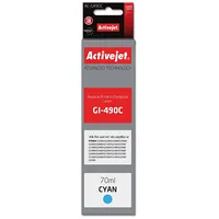 Activejet Ac-G490C Ink cartridge Replacement for Canon Gi-490C Supreme 70 ml 7000 pages, cyan  5901443110705 Expacjaca0174