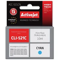 Activejet Acc-521Cn Ink cartridge Replacement for Canon Cli-521C Supreme 10 ml cyan  5901452126056 Expacjaca0081