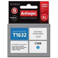 Activejet Ae-16Cnx Ink cartridge Replacement for Epson 16Xl T1632 Supreme 15 ml cyan  5901443108887 Expacjaep0284