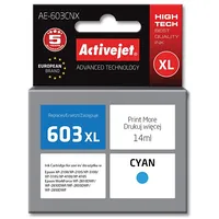 Activejet Ae-603Cnx ink Replacement for Epson 603Xl T03A24 Supreme 14 ml cyan  5901443112587 Expacjaep0304