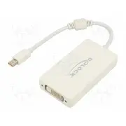 Adapter Displayport 1.1A,High Speed,Single link 0.16M white  Delock-62630 62630