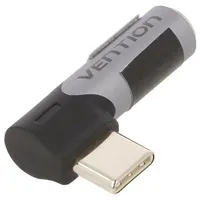 Adapter Jack 3.5Mm socket,USB C angled plug nickel plated  Bgwh0