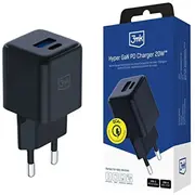 3Mk Hyper Gan tīkla lādētājs  20W Usb-A, Usb-C, Pd, Qc4 melns 5903108640091 85044030