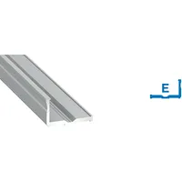 Alumīnija profils Led lentām, stūra, E, 1 m Lumines  Prof-E-1Ms