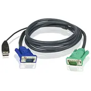 Aten  1.8M Usb Kvm Cable with 3 in 1 Sphd 2L-5202U 4710423772557