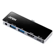 Aten Uh3238 Usb-C Travel Dock with Power Pass-Through  Uh3238-At 4710469340635