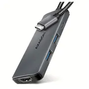 Axagon Usb 5Gbps hub, 3X Usb-A, Hdmi 4K/30Hz, Pd 100W, 100Cm Usb-C cable  Hmc-5H 8595247907509