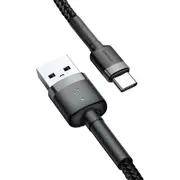 Baseus Cafule kabelis Usb-C 3A 0.5M PelēksMelns  Catklf-Ag1 6953156278189