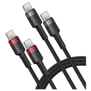 Baseus Cafule Usb-C  cable 100W 1 m - red-black and black-gray 2 pcs. Taba26003 6932172657451 P10318306003-00
