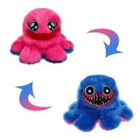 Bērnu mīkstā rotaļlieta Huggy Wuggy - astoņkājis / 20Cm divpusējs rozā zils  pluhwo300 2000509534899