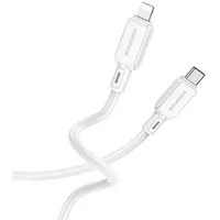 Borofone Cable Bx94 Crystal color - Type C to Lightning Pd 20W 1 metre white Kabav1544  6941991102752