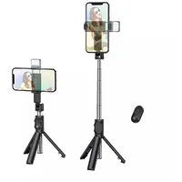 Borofone Selfie Stick By8 bluetooth statīvs ar tālvadības pulti melns  Borby8 6931474748836
