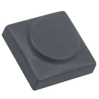 Button rectangular grey polyamide 18.3X18.3Mm  825.000.021