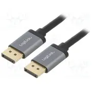 Cable Displayport plug,both sides 1.2 3M black  Cda0102