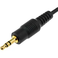 Cable gold-plated Jack 3.5Mm 3Pin plug,wires 0.8M black  Jack3.5-Sp