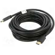 Cable Hdmi plug,both sides Pvc 3D,4K,Arc,Cec 2.0 7.5M black  Ca-Hdmi10Cc-0075Bk Ca-Hdmi-10Cc-0075-Bk