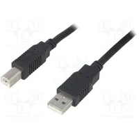 Cable Usb 2.0 A plug,USB B plug 1M black Core Cca  Cab-Usb2Ab/1.0-Bk