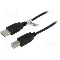 Cable Usb 2.0 A plug,USB B plug 5M black Core Ccs Pvc  Goobay-93598 93598