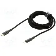 Cable Usb 2.0 Apple Lightning plug,USB C plug 2M black 20W  Catlgd-A01