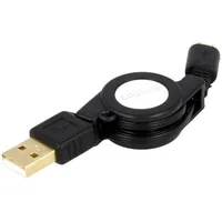 Cable Usb 2.0,Retractable A plug,USB B micro plug 0.75M  Cu0090
