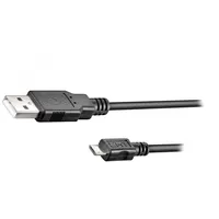 Cable Usb 2.0 A plug,USB B micro plug 0.15M black Pvc  Usb-Micbm-0.15Bk 95736