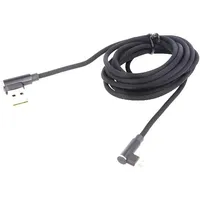 Cable Usb 2.0 A reversible angled plug,USB C plug 1M  Savkabelcl-163