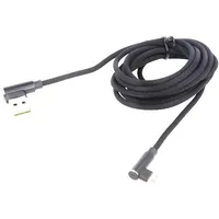 Cable Usb 2.0 A reversible angled plug,USB C plug 2M  Savkabelcl-164