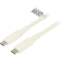 Cable Usb 4.0 C plug,both sides 0.8M white 40Gbps 100W  Cu0180