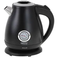 Camry Kettle with a thermometer Cr 1344 Electric, 2200 W, 1.7 L, Stainless steel, 360 rotational base, Black  black 5903887807005