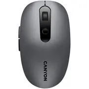 Canyon Mw-9, 2 in 1 Wireless optical mouse with 6 buttons, Dpi 800/1000/1200/1500, modeBT/ 2.4Ghz, Battery Aa1Pcs, Grey, 65.4112.2532.3Mm, 0.092Kg  Cns-Cmsw09Dg 5291485007478