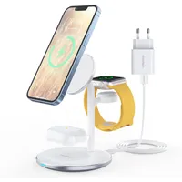 Choetech T585-F 3In1 inductive charging station iPhone 12 13, Airpods Pro, Apple Watch white  01.01.01.Xx-T585-F-V4-Eu101Ccsl 6932112103604