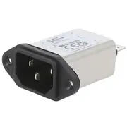 Connector Ac supply socket male Inom 3A Ir 310Ua 250Vac 1Mω  Fn9222R-3-06