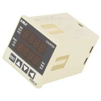 Counter electronical Led x2 pulses 9999 Spst Out 1 250Vac/5A  A-H5Klr-8B-230 H5Klr-8B 100-240V Ac/Dc