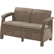 Dārza dīvāns divvietīgs Corfu Love Seat bēšs  29197359587 8711245158747