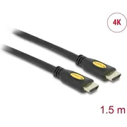 Delock Cable High Speed Hdmi with Ethernet - Hdmi-A male Gt 4K 1.5 m  83738 4043619837380