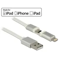 Delock Usb data and power cable for Apple Micro devices 1 m white  83773