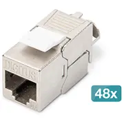Digitus Cat 6A Keystone Module, shielded, toolfree Modul - 48 pcs.  Dn-93615-48 4016032490586