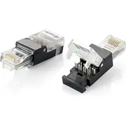 Equip 121163 vadu savienotājs Rj-45 Melns, Caurspīdīgs  4015867171141