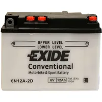 Startera akumulatoru baterija Exide Conventional Mc 12Ah 100A 6V Ex-4558  4558